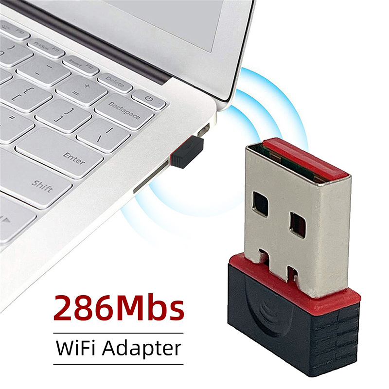 Power Over Ethernet - Bezprzewodowy mini adapter USB WiFi 2,4