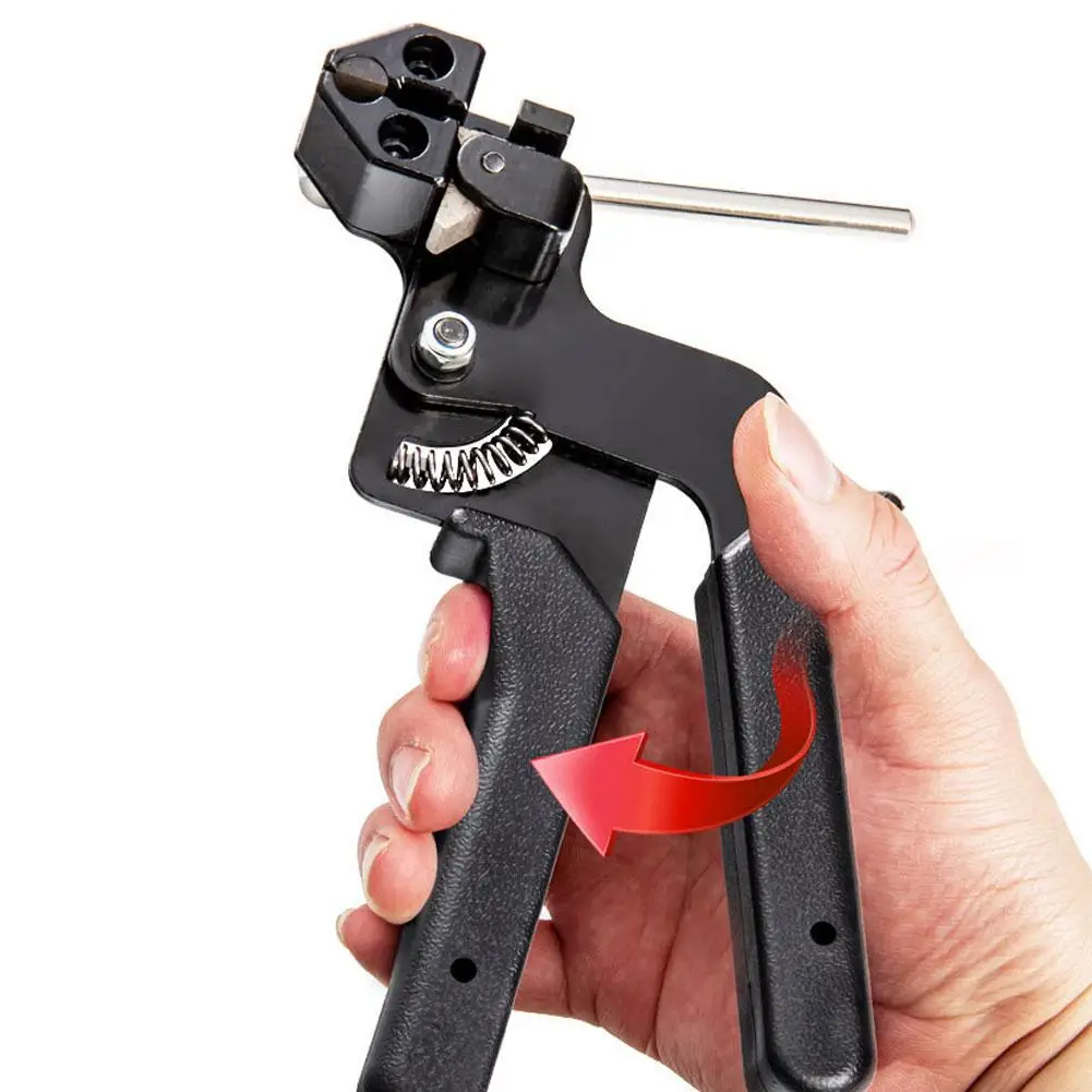 Tape Gun Dispenser - Zestaw metalowych opasek do kabli Szczypce
