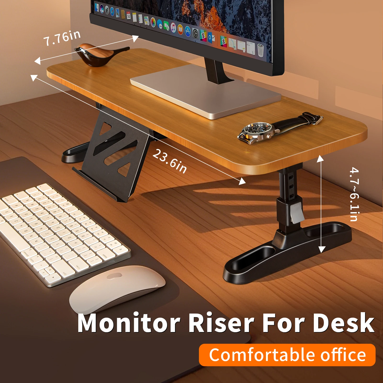 Document Holder Monitor - Drewniany podstawka pod monitor Oatsbasf z
