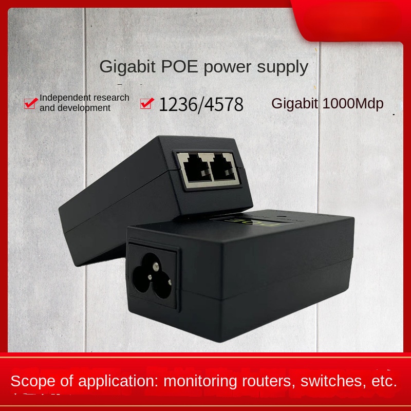 POE Gigabit Power 48V0.5A/24V  – Power Over Ethernet recenzja i cena