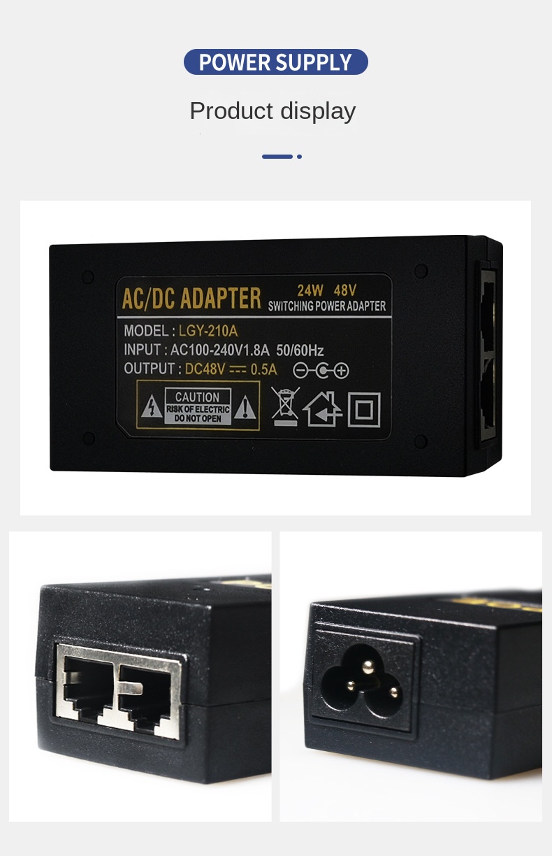 POE Gigabit Power 48V0.5A/24V  – Power Over Ethernet recenzja i cena